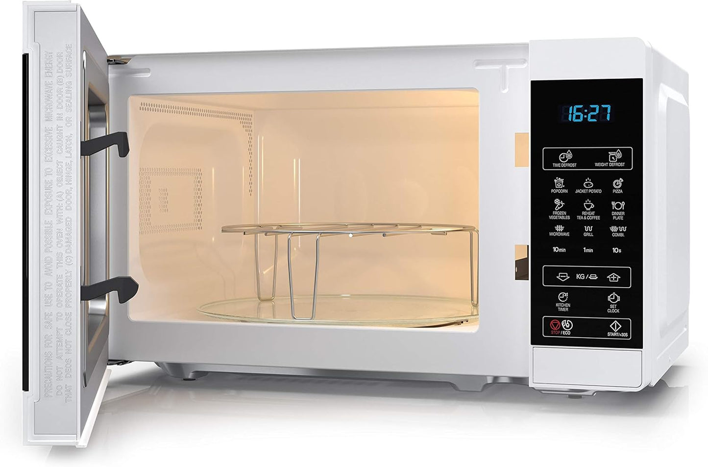+ Gril, YC-MG02EW, Four Micro Ondes, 20 Litres Commandes Numériques Comptoir, Blanc