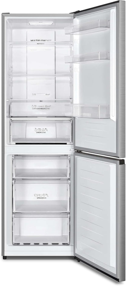 N619EAXL4 Réfrigérateur-Congélateur Autoportante 304 L E Acier Inoxydable