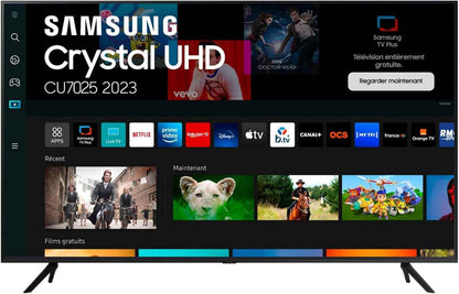 TV Crystal UHD 4K 2023 43CU7025 Smart TV De 43" Avec Purcolor, Processeur Crystal UHD, Smartthings, Contrast Enhancer Avec HDR10+ Et Smart TV Powered by Tizen