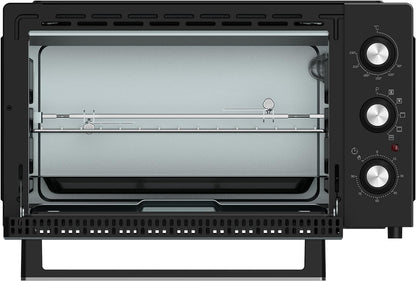Beko - BMF42B - Four Électrique, Cuisson Ventilée, 42 Litres, 2000 W, 5 Fonctions, Minuterie 90 Min, Température Jusqu'À 230° - Noir