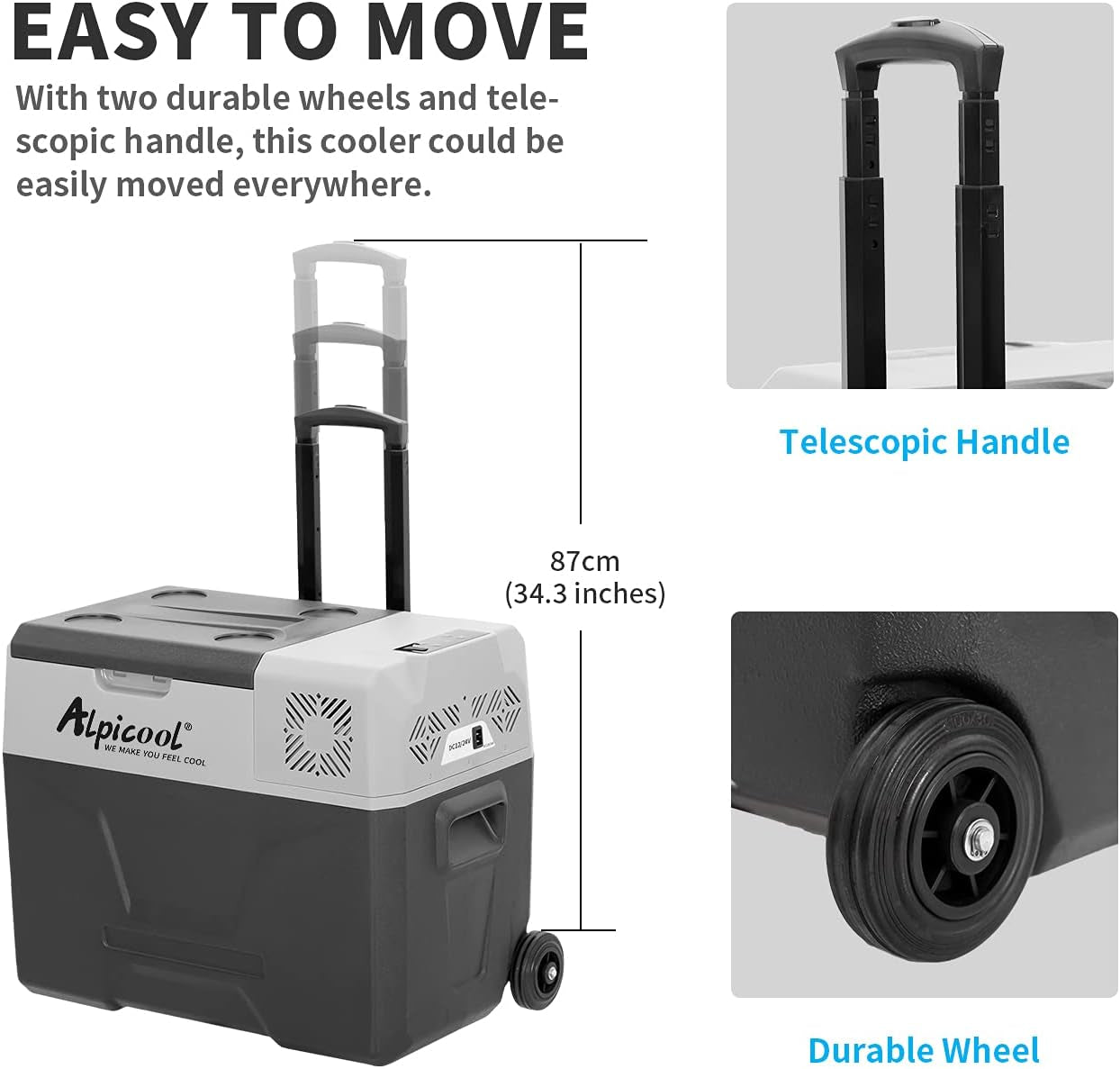 CX40 40L Réfrigérateur De Voiture Portable Congélateur Et Réfrigérateur, Glaciere Électrique À Compression Pour Maison, Dortoir, Camping