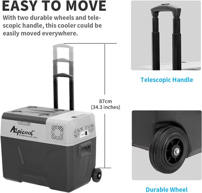 CX40 40L Réfrigérateur De Voiture Portable Congélateur Et Réfrigérateur, Glaciere Électrique À Compression Pour Maison, Dortoir, Camping