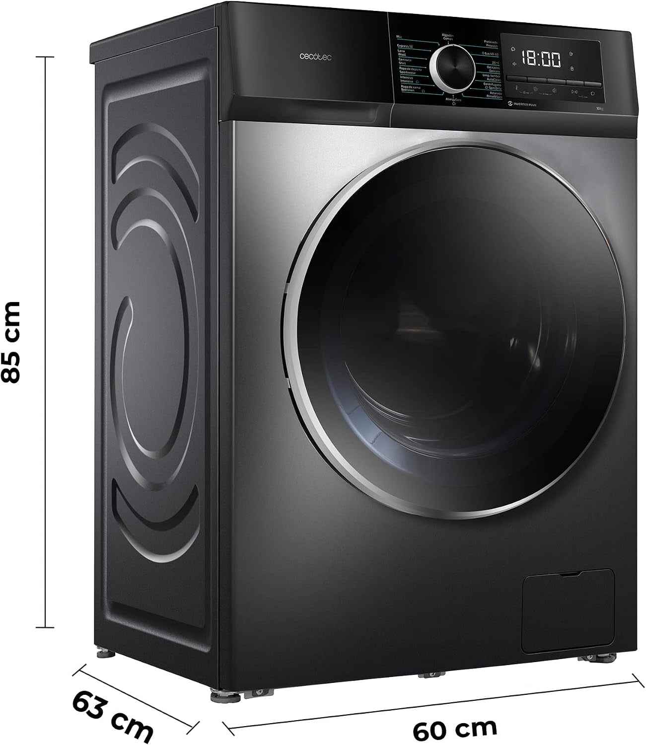 Lave Linge Frontal Bolero Dresscode 7150 Inverter A, Machine À Laver 7 Kg, 1400 Tr,Min, 12 Programmes, Classe A, Inverter Plus, Steam Max, Drum Clean, Départ Différé, Sécurité Enfant