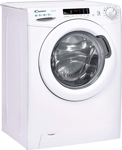 Smart CS1292DE-11 Machine À Laver À Chargement Frontal, 9 Kg, 1200 Tours, 16 Programmes, Connectivité NFC, Cycles Rapides, Détecteur Kg, Blanc, 60 X 52 X 85 Cm