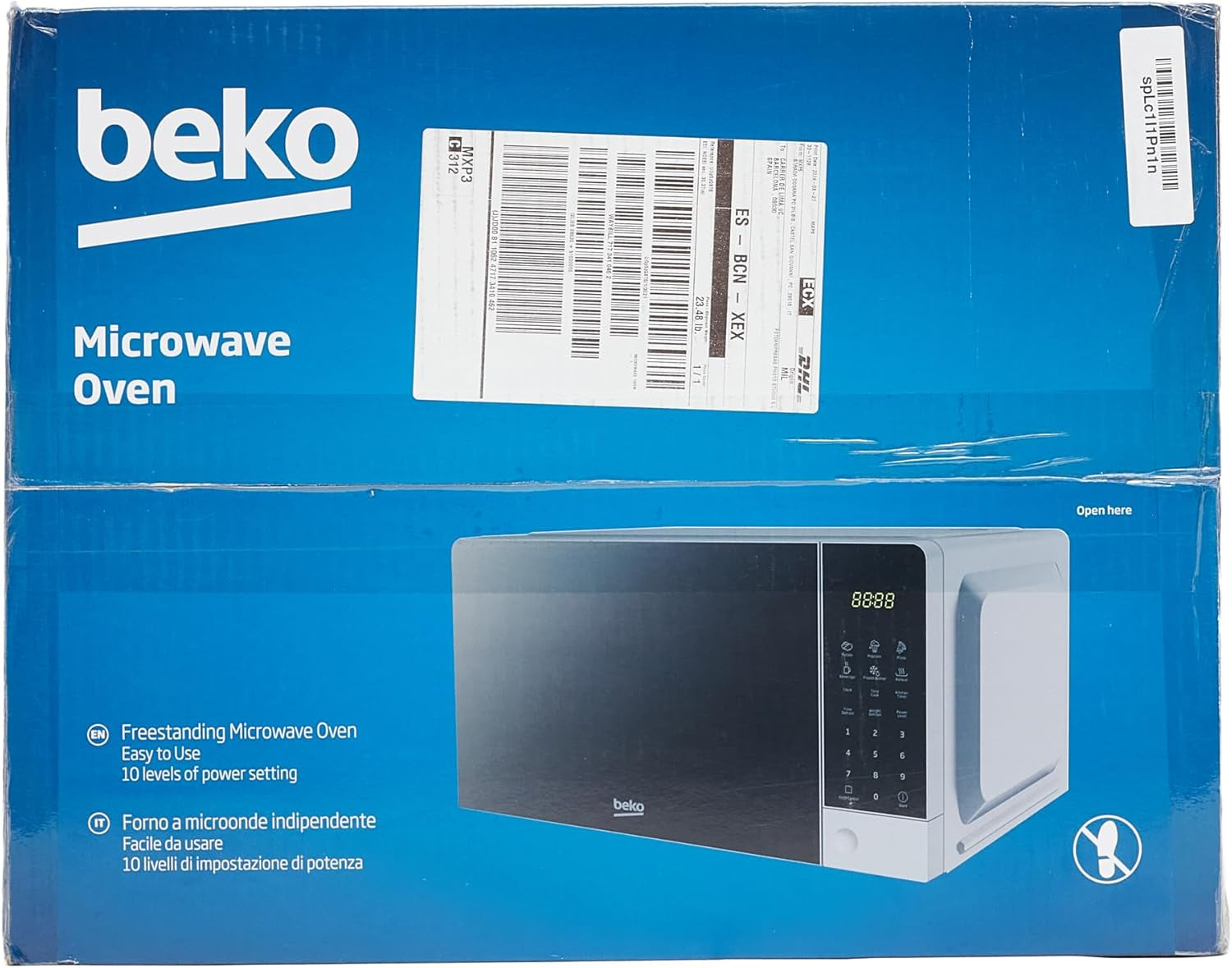 Beko Moc201103S Four À Micro-Ondes 20 L, Numérique, Argenté