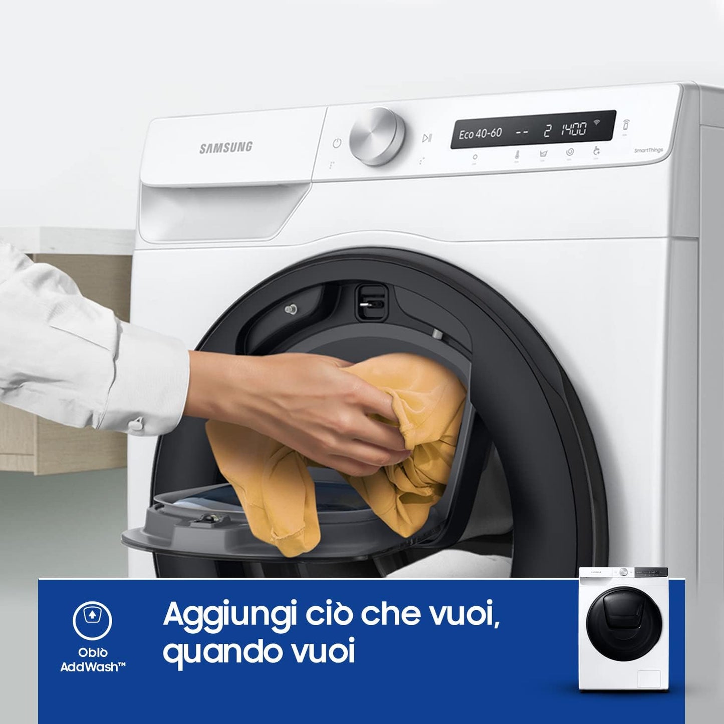 WW90T754DBT/S3 Lave-Linge - 9 Kg, Ultrawash, Ai Control, 1400 Tr/Min, Blanc