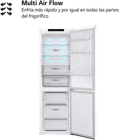 GBB61SWGCN1 Kühl-Gefrierkombination, 60Cm Breit, 341L, Nofrost, 0-Grad-Fach, Multi-Airflow, Schnellkühlen, Schnelefrieren, Weiß