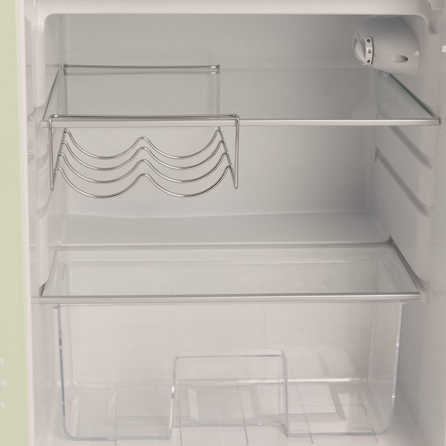 / RETRO FRIDGE 83.5 Gold/Réfrigérateur Vert Avec Poignée Or/Pratique Et Fonctionnel, Matériaux Résistants