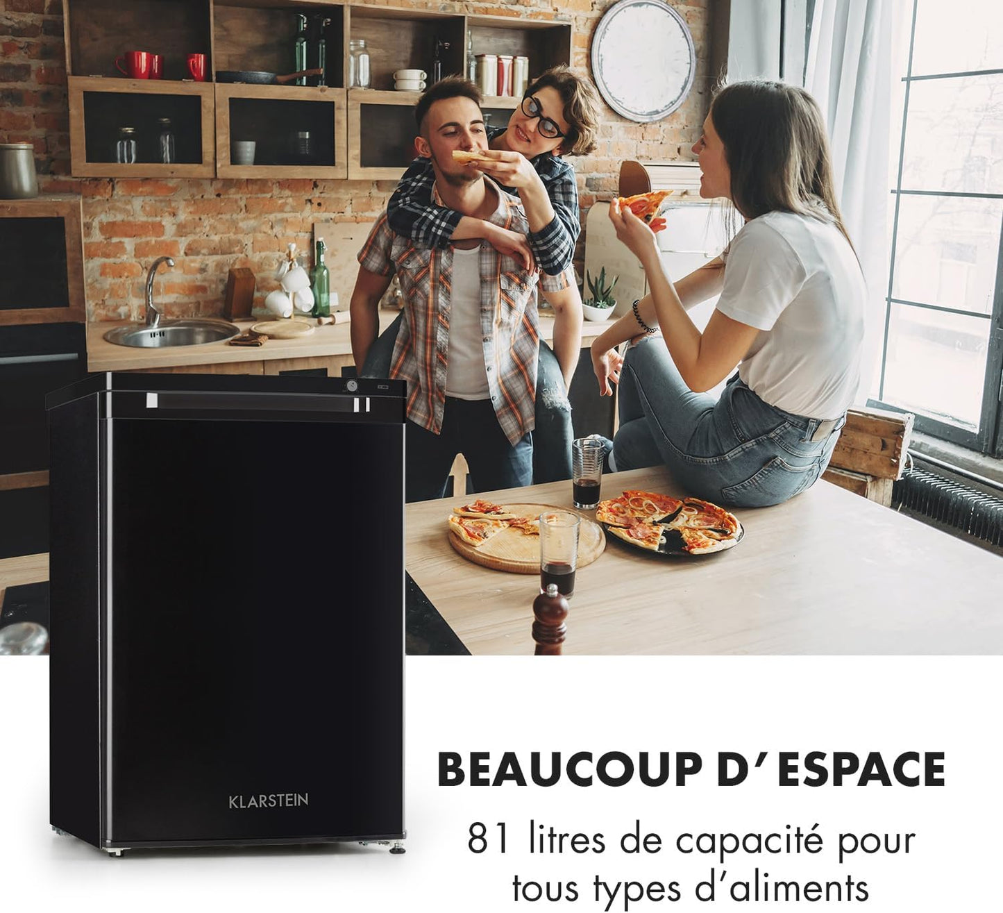 Mini Congelateur Armoire, Petit Congélateur Pour La Chambre Et La Maison, Mini Congélateur 80L, Congelateur Taille Compact Avec Etagères, Econome En Energie, Appareil À Glaçons Et Grattoir