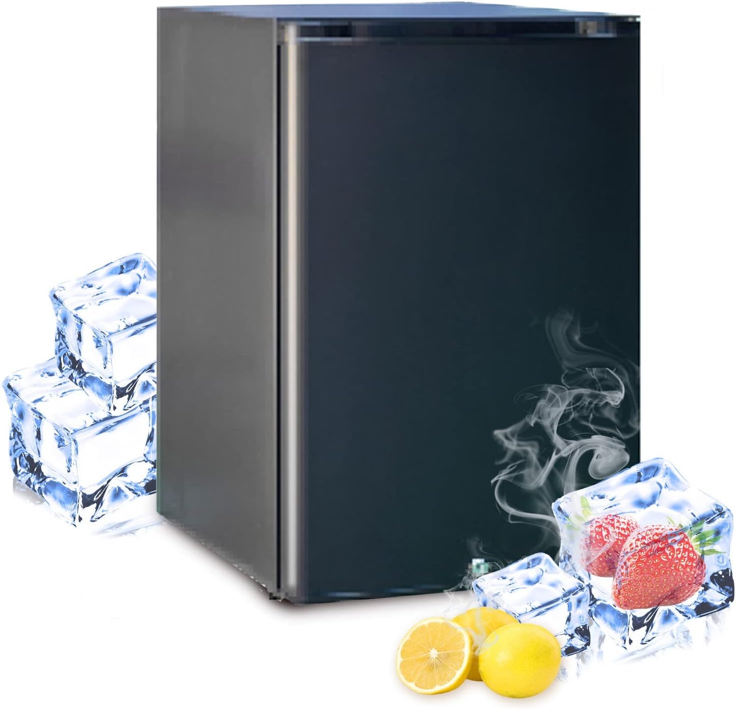 Frigo 12V 220V, 40L, Frigo 12V Camping Car, Frigo Caravane Pour Camping, Déplacements En Voiture, Bureau Et Maison, Noir