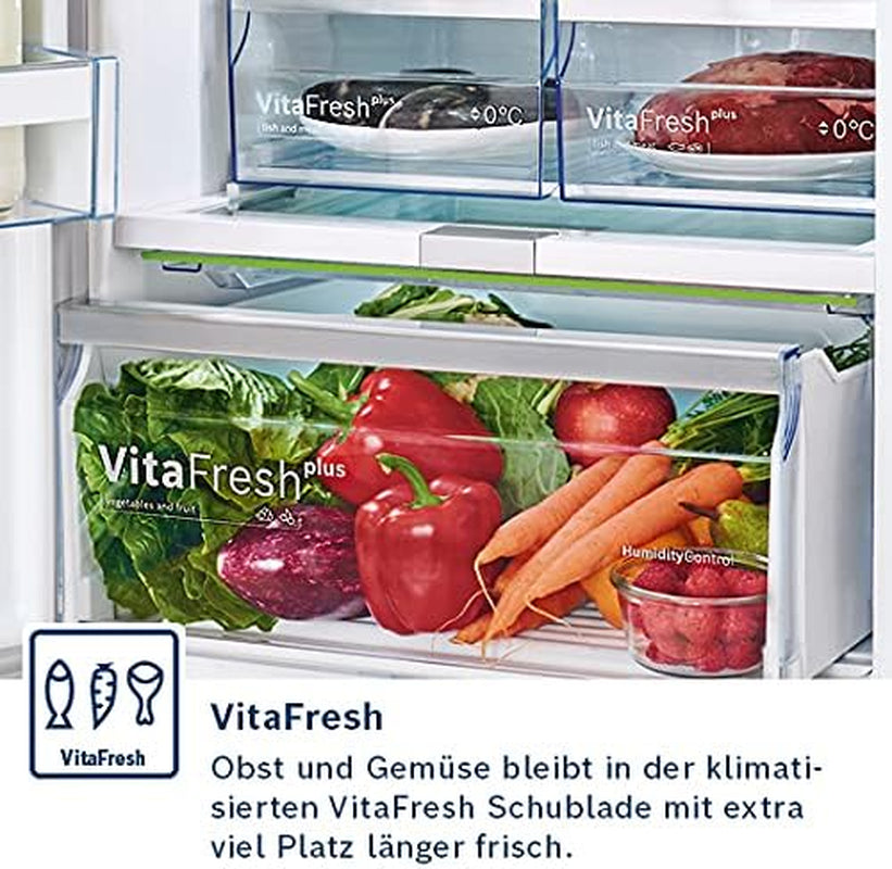 Serie 4 KGV362LEA Réfrigérateur-Congélateur Autoportante 308 L E Acier Inoxydable