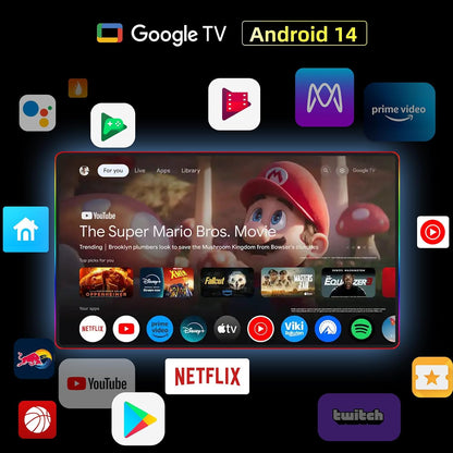 TV Mini QLED 4K 65 Pouces Local Dimming (M65QA9) | Gaming DLG 120Hz, MEMC 60Hz, Support HDR10, Chromecast Intégré