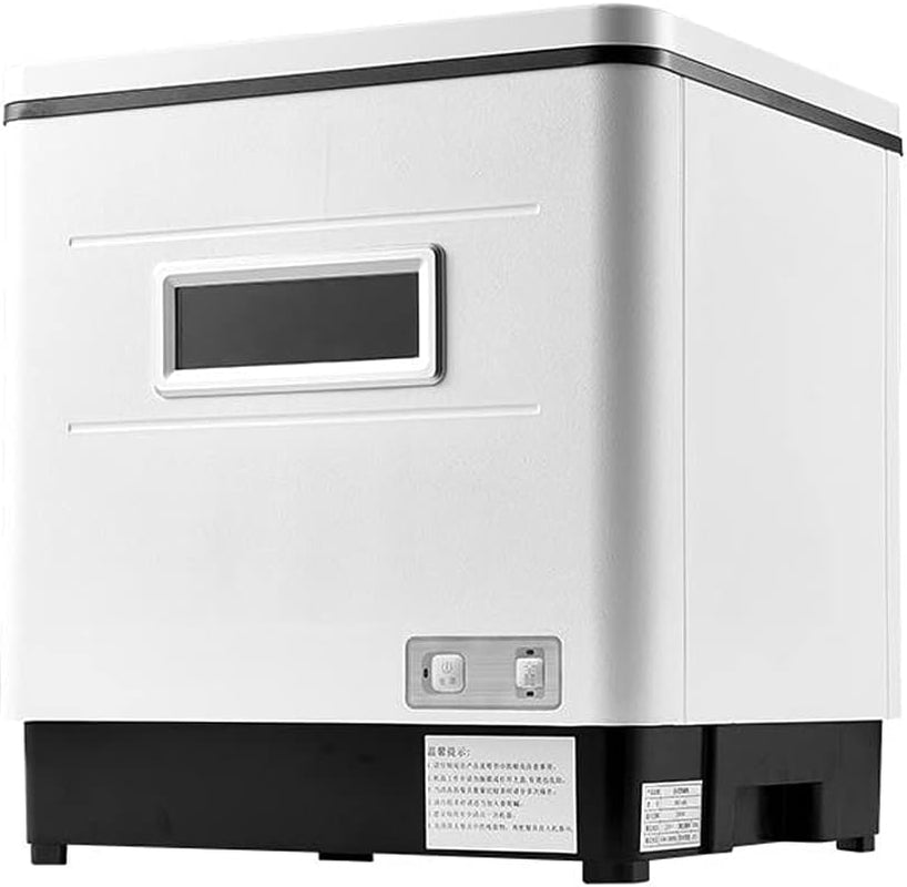DSYOGX Évier De Table, 220 V, Petit Lave-Vaisselle, Réservoir D'Eau De 12 L, Avec Spray Rotatif Pour 6 Couverts, Démarrage En Une Touche, Blanc