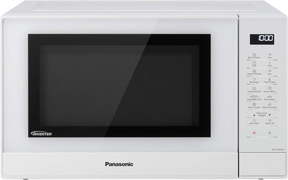 NN-GT45KWSUG Four Micro-Ondes Gril Et Plateau Tournant En Verre, 31L, 1000W, Technologie Inverter, 24 Programmes Auto, Décongélation, 7 Niveaux De Puissance, Minuterie, Affichage LED, Blanc