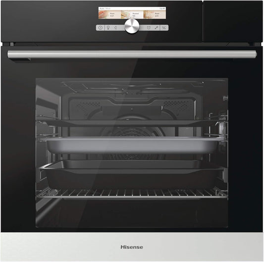 Hisense BS5545AG Four À Vapeur 100% + Multifonction Classe a +, Grande Capacité 73 L, Sonde Thermique, Réservoir D'Eau 1,3 L, Guide Télescopique Inclus, Fermeture Douce, Porte Blindée Ultra Froide