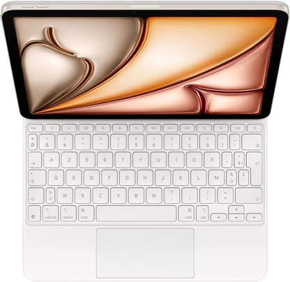 Étui Magic Keyboard Pour Ipad Air 11 Pouces (M3), Confort De Frappe Exceptionnel, Trackpad Intégré, Français - Blanc