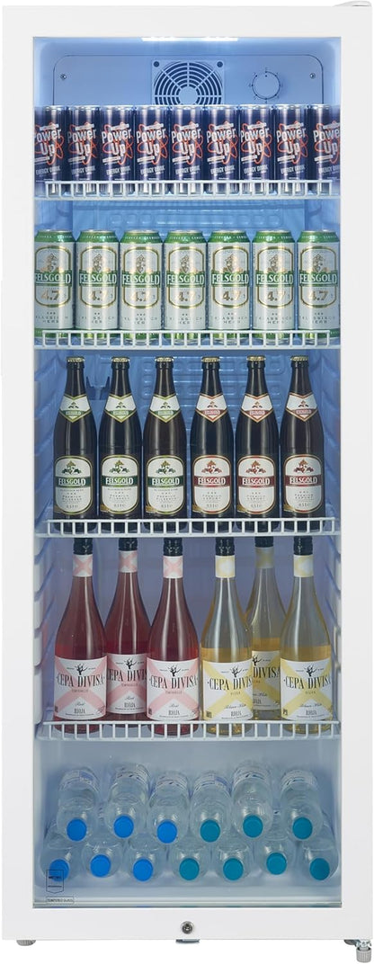 METRO Professional Réfrigérateur À Boissons GSC4240, 237 L, 54 X 54.5 X 139.5 Cm, Métal/Plastique/Verre, Refroidissement Statique, 110 W, Blanc