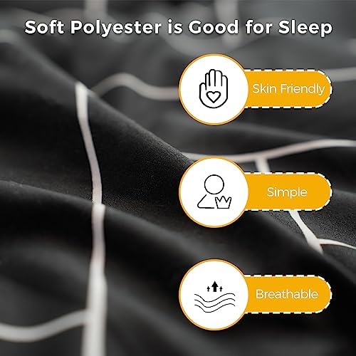 MAXYOYO Black Moon and Star Futon Mattress, Japanese Floor Mattress Quilted Bed Mattress Topper, Extra Thick Folding Sleeping Pad Breathable Floor Lounger Guest Bed for Camping Couch, Twin