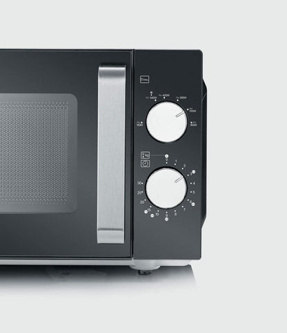 Four Micro-Ondes, 20 L, Jusqu’À 800 W, 6 Niveaux De Puissance, Fond Plat Céramique, Noir, MW7761