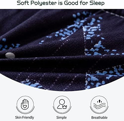 MAXYOYO Black Moon and Star Futon Mattress, Japanese Floor Mattress Quilted Bed Mattress Topper, Extra Thick Folding Sleeping Pad Breathable Floor Lounger Guest Bed for Camping Couch, Twin