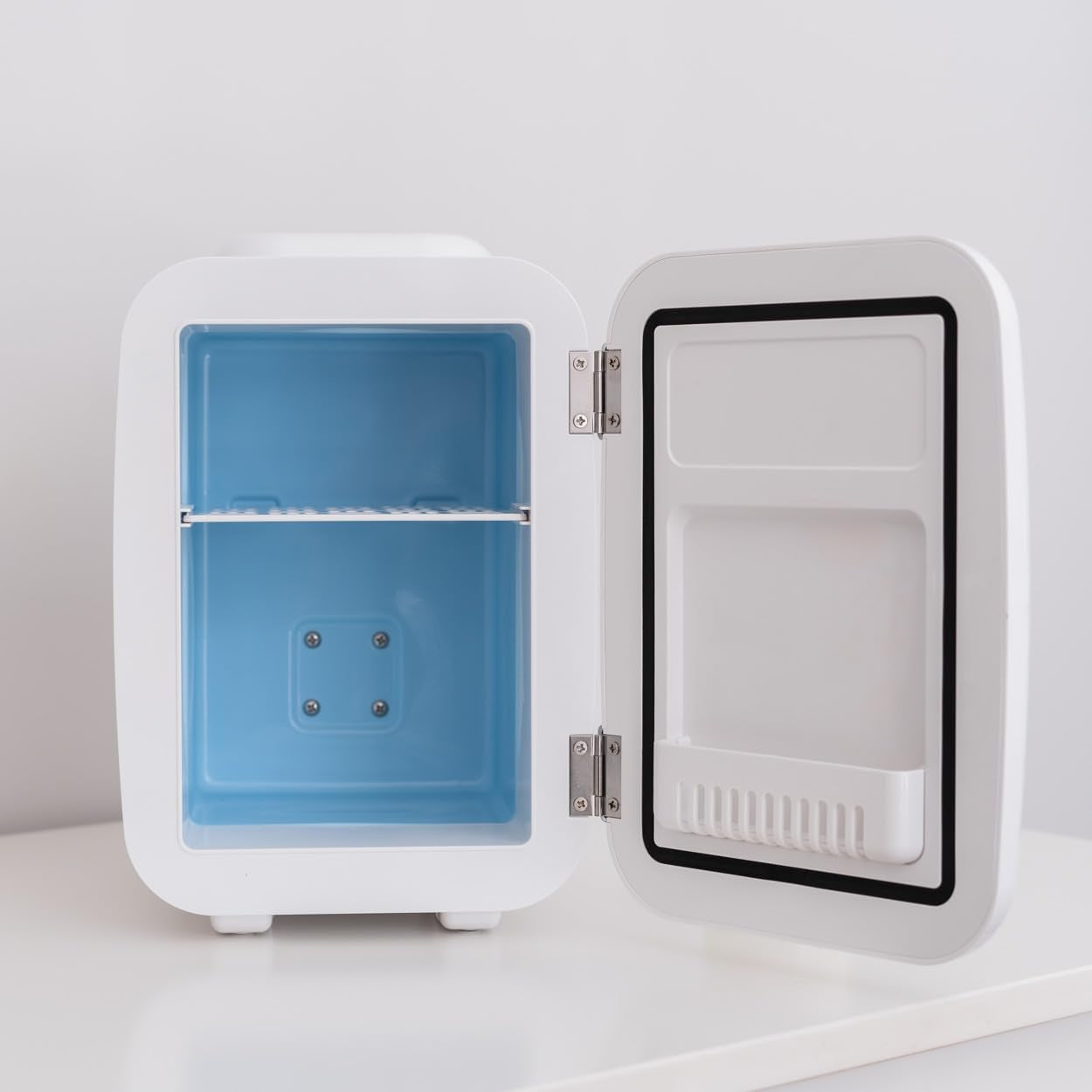 Mini Frigo 4L - Petit Frigo, Mini Frigo De Chambre 12V/220V, Mini Frigo Cosmetique, Fonction Chaud Et Froid, Refrigerateur Petit, Frigo Bar