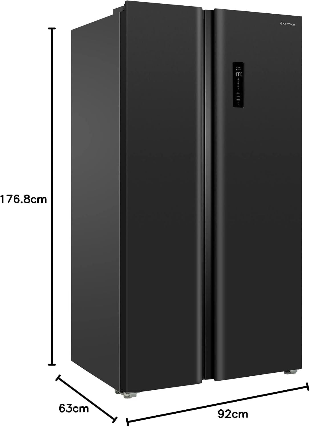 Réfrigérateur Multi-Portes GSBS510BL 510L (324L + 181L) - Distributeur D'Eau - Noir