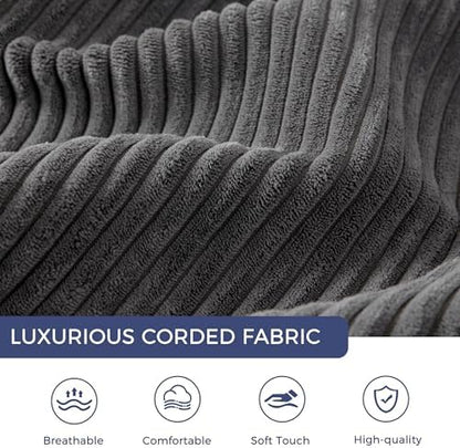 MAXYOYO Convertible Sofa Bed, Fold Out Loveseat Sleeper Sofa with Pillow, 4 in 1 Tufted Folding Couch Bed Foam Floor Couch, Lazy Chair for Living Room Bedroom Guest Room, Dark Grey