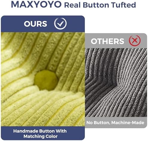 MAXYOYO Folding Sofa Bed, Convertible Sleeper Chair with Pillow Foldable Mattress with Back Support, Portable Fold Out Chair Bed Comfy Floor Sofa Lounge for Living Room Bedroom, Dark Grey, Single