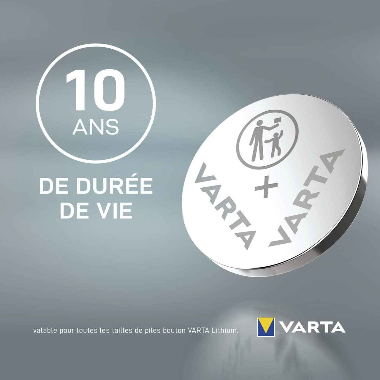 VARTA CR1632 Button Batteries, Pack of 2, Lithium Coin, 3V, Safe Packaging for Kids, for Small Electronic Devices - Watches, Car Keys, Remote Controls | child safety packaging, medical thermometer, heart rate monitor, car key, remote control, scale