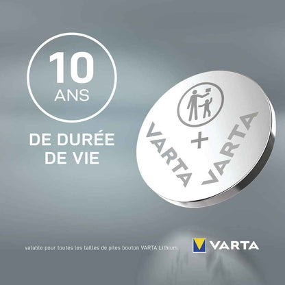 VARTA CR1632 Button Batteries, Pack of 2, Lithium Coin, 3V, Safe Packaging for Kids, for Small Electronic Devices - Watches, Car Keys, Remote Controls | child safety packaging, medical thermometer, heart rate monitor, car key, remote control, scale