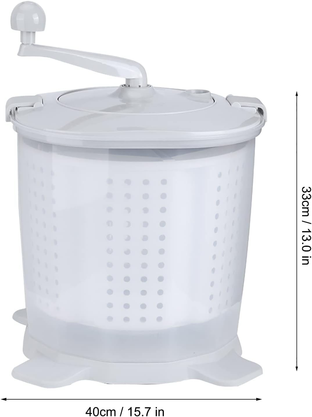 Cryfokt Machine À Laver Portable, Laveuse Manuelle À Vêtements Non Électrique, Laveuse Et Sèche-Linge Avec Coussinets De Panier De Déshydratation, Laveuse À Linge Pour Dortoirs