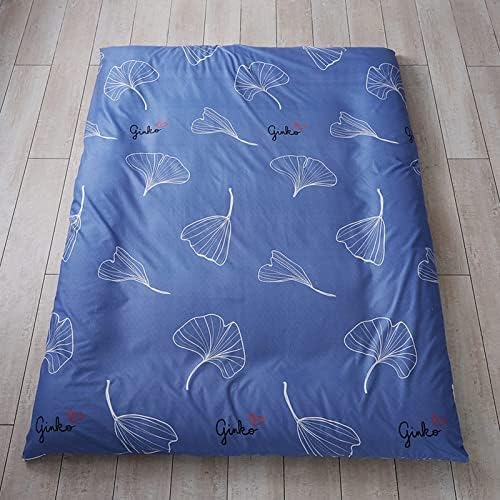 MAXYOYO Japanese Futon Mattress Floor Mattress Sleeping Pad Foldable Bed Roll Up Camping Cushion Floor Lounger Bed Couches and Sofas Couch Topper, Black Floral, Full Size