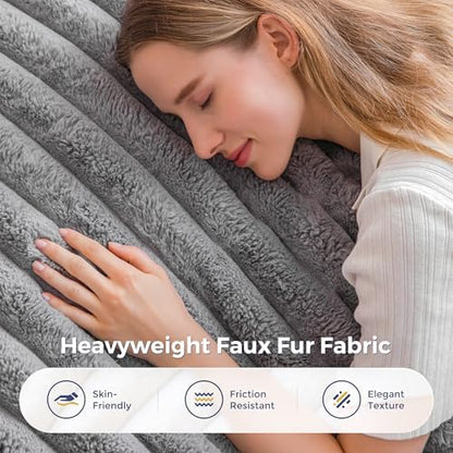 MAXYOYO Giant Bean Bag Chair with Pillow, 3 in 1 Convertible Bean Bag Chair for Adults with Removable Cover, Floor Cushion Stuffed Floor Lounger for Living Room Bedroom, Grey