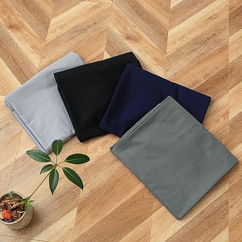 MAXYOYO Mattress Cover for Traditional Japanese Futon Mattress, Futon Floor Mats Cover with Zipper, Super Soft and Machine Washable, Navy Floral, Twin