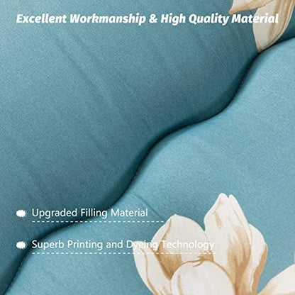 MAXYOYO Japanese Futon Mattress Floor Mattress Sleeping Pad Foldable Bed Roll Up Camping Cushion Floor Lounger Bed Couches and Sofas Couch Topper, Black Floral, Full Size