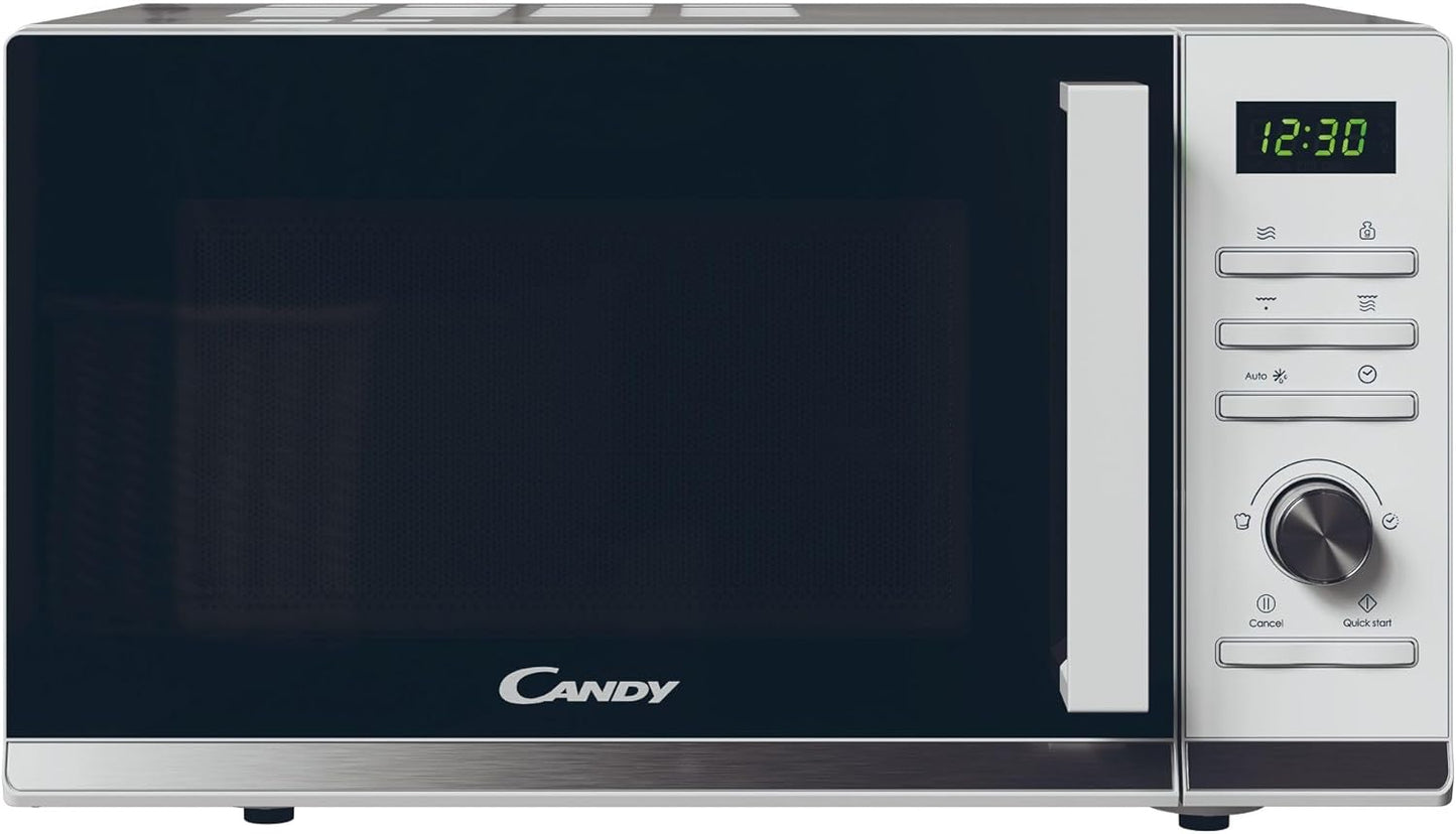 Moderna CMGA23TNDW Four Micro-Ondes Gril 900W 23L Digital, Fonction Décongélation, Plateau Tournant, 11 Niveaux De Puissance,19 Menus Auto, Grille Métal, Cuisson Express, Sécurité Enfant,Blanc