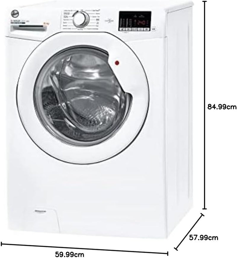 Candy  Group Srl - H-Wash 300 Lite H3W 4102DE/1-11 - Machine À Laver À Charge Frontale, 10 Kg, 1400 Tr/Min, Connexion NFC