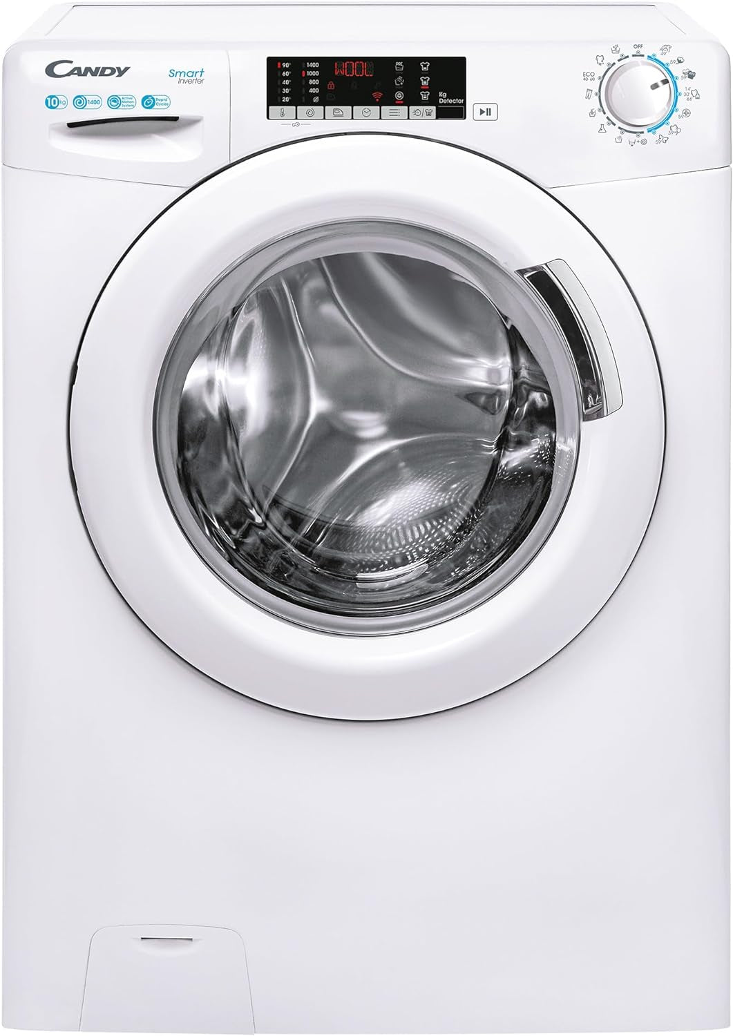 Smart CS 1410TXME/1-S Machine À Laver À Chargement Frontal, 10 Kg, 1400 Tours, Connectivité NFC, Pose Libre, 60 X 58 X 85 Cm, Blanc, Classe A
