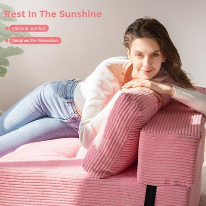 MAXYOYO Folding Sofa Bed, Convertible Sofa Bed with High-Density Support Foam, Portable 4 in 1 Fold Out Chair to Floor Lounger, Versatile Floor Couch for Living Room Bedroom, Dark Grey