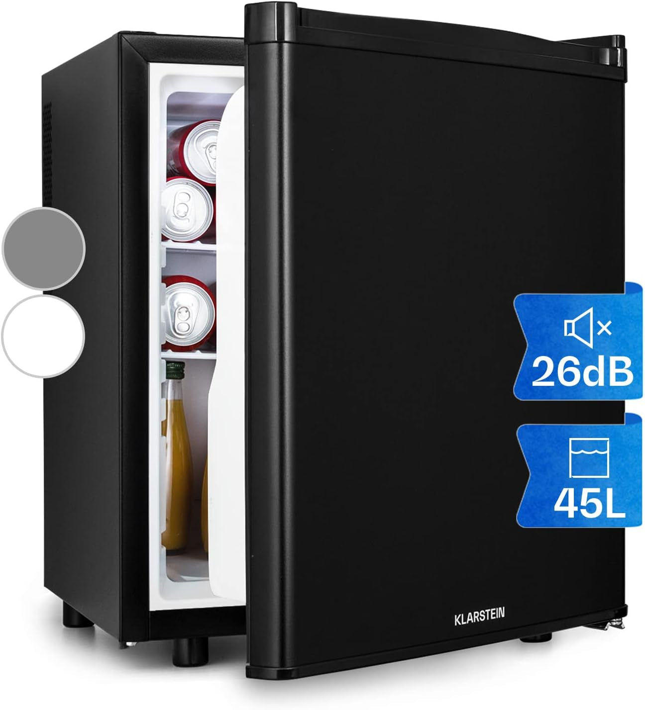 Mini Frigo De Chambre De 45L Pour Boissons Et Bieres, Petit Frigo Silencieux, Mini Bar Intérieur/Ext, Petit Refrigerateur Camping, Stockage De Vins, Cosmetique, Étagères Réglables, 6-18°C