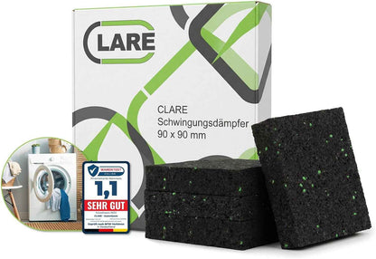 Tapis anti Vibration Machine À Laver Et Pieds Antivibrants | Stabilisateur Machine À Laver | Réduit Bruit Et Vibrations | Patins Antidérapants Haute Qualité | Lot De 4 Pièces