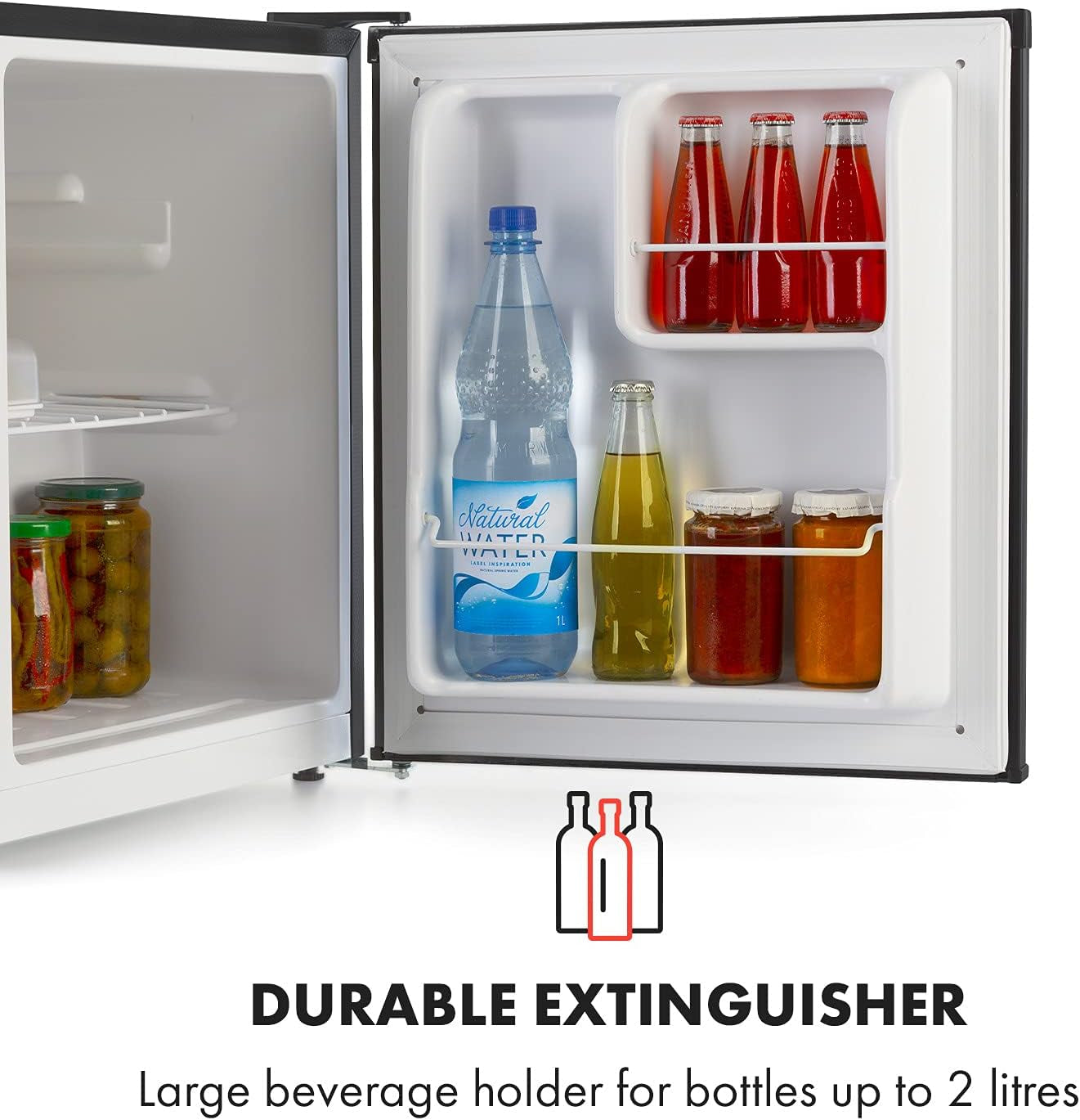 Scooby Mini Réfrigérateur - Système Ecoexcellence, CEE E, Capacité De 40L, Régulateur De Température, Étagère Amovible, Compartiment Bouteille Jusqu'À 2L, 41 Db, Noir