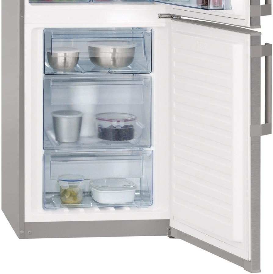 SANTO S53120Cnx2 Réfrigérateur/Congélateur/A + +/174,5 Cm Hauteur/233 Kwh/An/198 L Partie/92 L Partie Congélateur/No Frost/Maxi Boîte De Refroidissement Congélateur Tiroir/Acier Inoxydable
