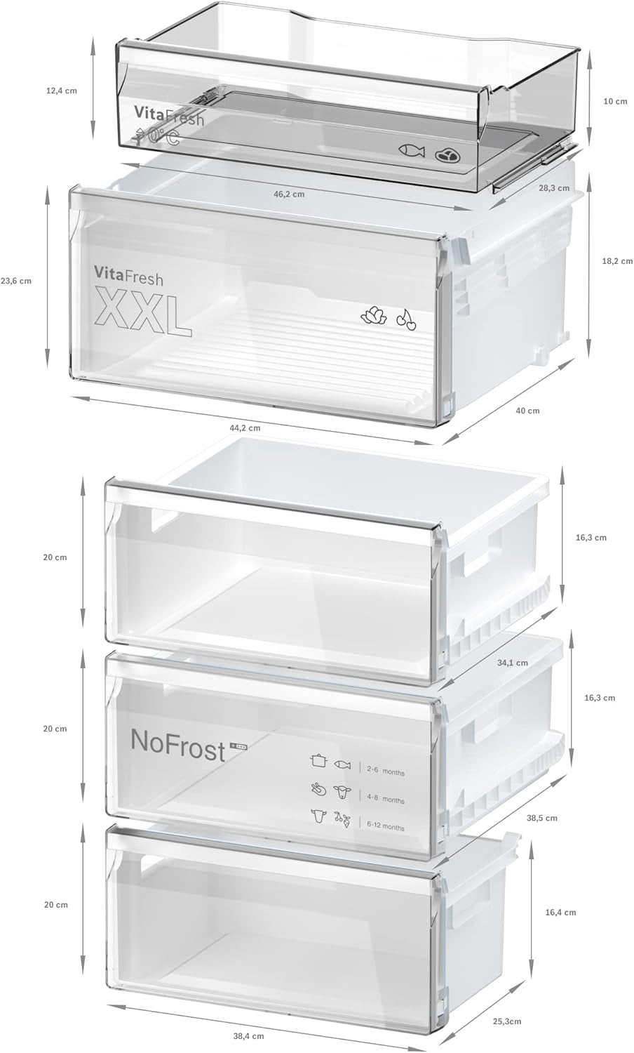 Série 4 KGN392LAF 70/30 Réfrigérateur Congélateur Acier Inoxydable Classe A