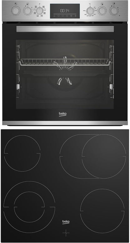 BBUM12328X Aeroperfect Ensemble De Plaques De Cuisson Encastrables En Vitrocéramique 8 Types De Chauffage Fonction Nettoyage Steamshine Acier Inoxydable