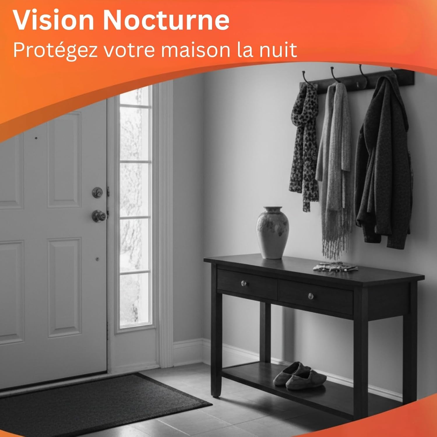 MW8 Caméra Espion Wifi 2K Ultra HD Camera Sans Fil, 5000Mah Batterie, Détection De Mouvement Intelligente, Alarme Sur Téléphone Portable, Vision Nocturne, Alarme Par E-Mail,Noir