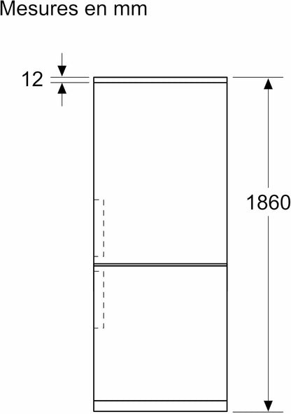 Bosch KGN367LDF Série 4 - Réfrigérateur Combiné, Pose-Libre, Perfect Fit | 186 X 60 Cm, Inox, Nofrost, Vitafresh, Tiroirs Vitafresh XXL <0 °C>, 2 Systèmes De Refroidissement