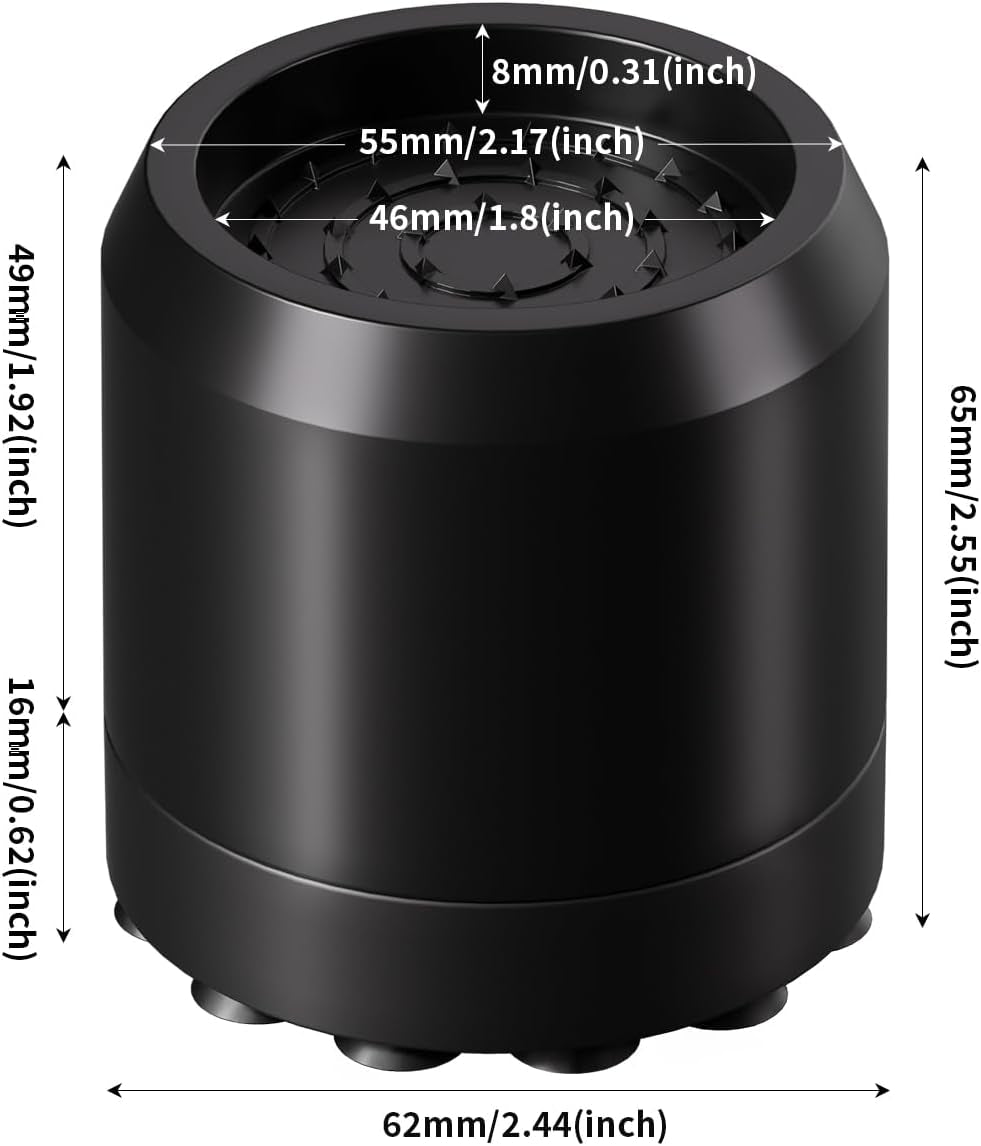 Lot De 4 Amortisseurs De Vibrations Universels Pour Machine À Laver Et Sèche-Linge - Anti-Vibrations - Pour Machine À Laver Et Sèche-Linge - Réfrigérateur (Noir)