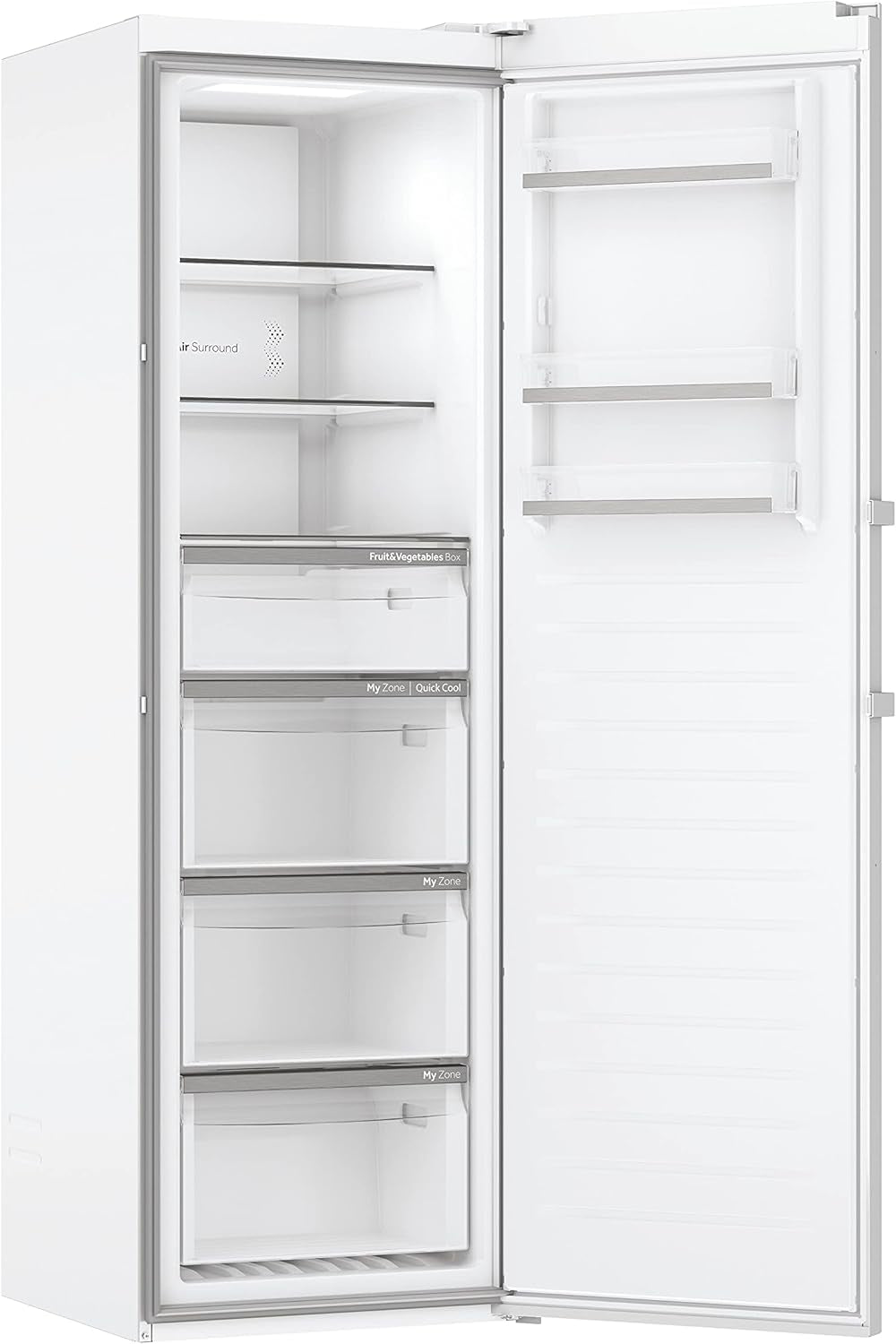 H3R-330WNA Réfrigérateur/Efficacité Énergétique : Classe A/Compresseur Inverter/Tri Zone/Volume Utile 330 L/No Frost/Commande Électronique/Blanc