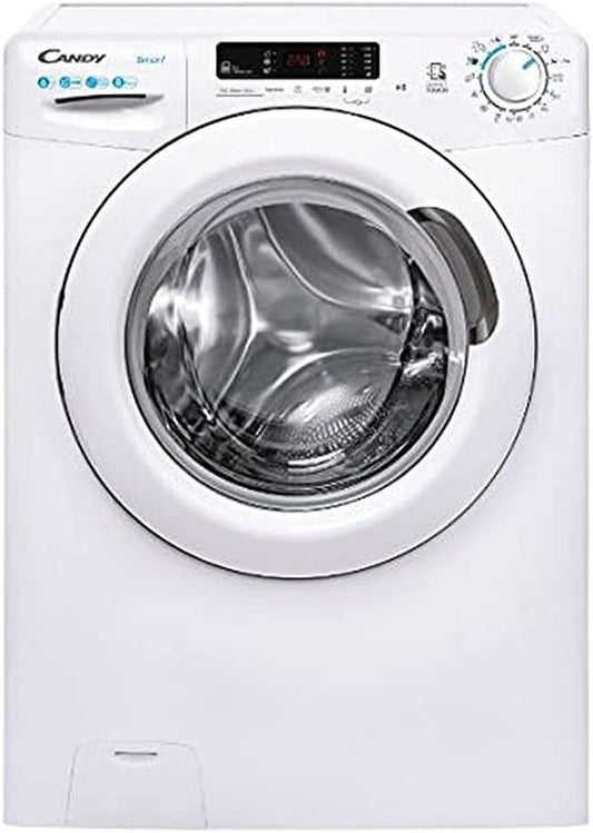 CS4 1062DE/1-S Lave-Linge Frontal, Faible Encombrement, Chargement 6 Kg, 1000 Tours/Mn, Départ Différé 24H, 15 Programmes Dont 59 Mn Charge Pleine, Cuve Réhaussée Et Hublot XXL